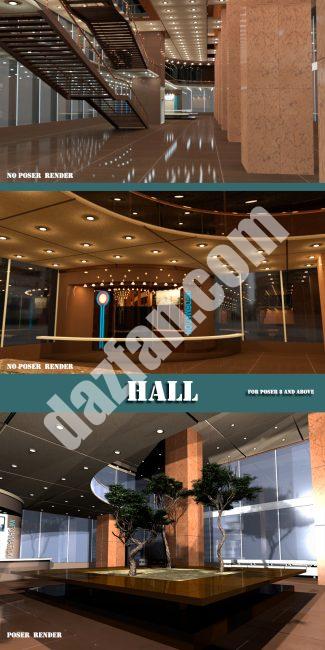 [daz场景] AJ 大厅-DAZ爱好者