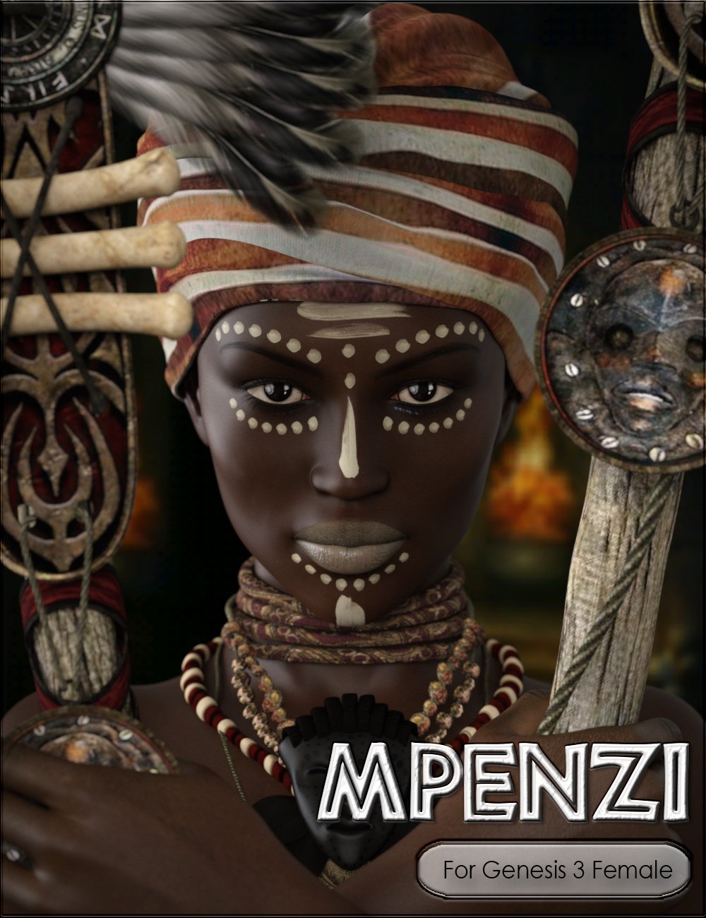 [daz角色] VYK_Mpenzi是创世纪3中的女性-DAZ爱好者