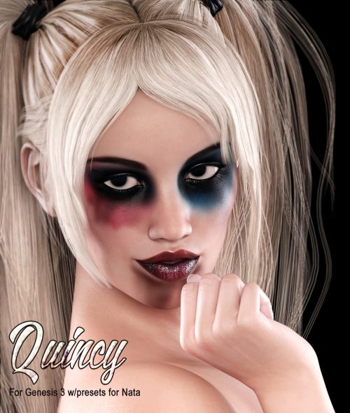 [daz角色] 3DS 昆西 Genesis 3 female and Nata-DAZ爱好者