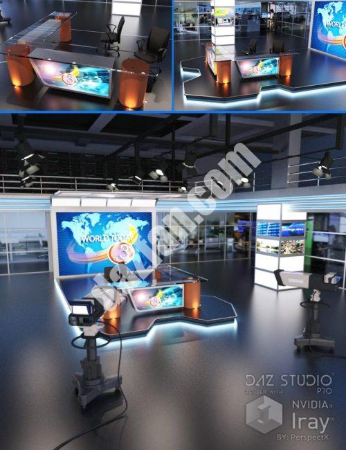 [daz场景] 行动新闻中心-DAZ爱好者