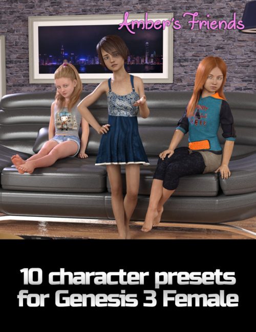 [daz角色] 琥珀色的朋友-DAZ爱好者