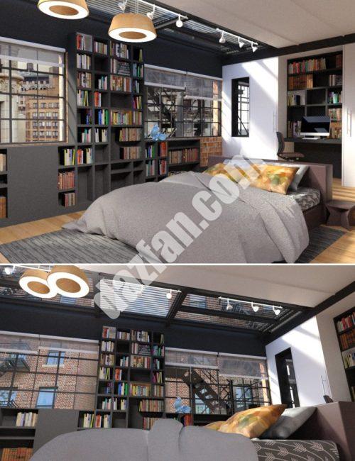 [daz场景] 布鲁克林的公寓-DAZ爱好者