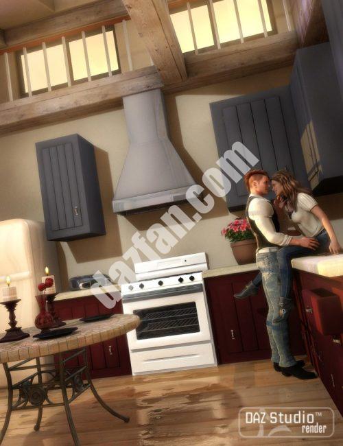 [daz场景] 国家的厨房-DAZ爱好者