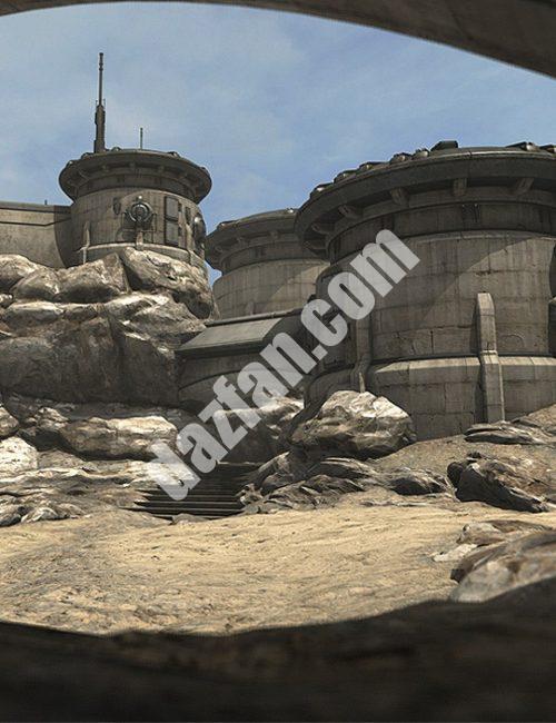 [daz场景] 沙漠前哨-DAZ爱好者