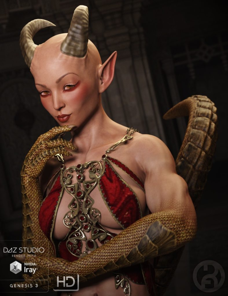 [daz角色] 德拉格尔代表创世纪3的女性-DAZ爱好者
