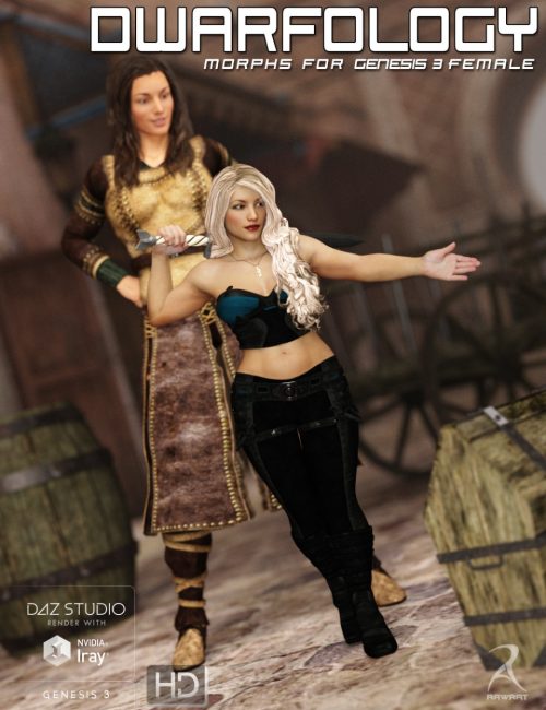 [daz角色] 创世纪3雌性HD的侏儒学形态-DAZ爱好者