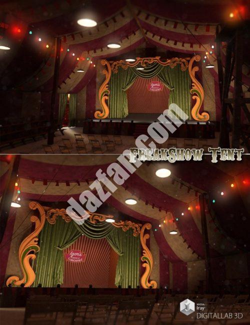 [daz场景] 狂热的演出帐篷-DAZ爱好者