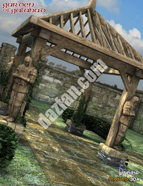 [daz场景] 花园的高洁之士-DAZ爱好者