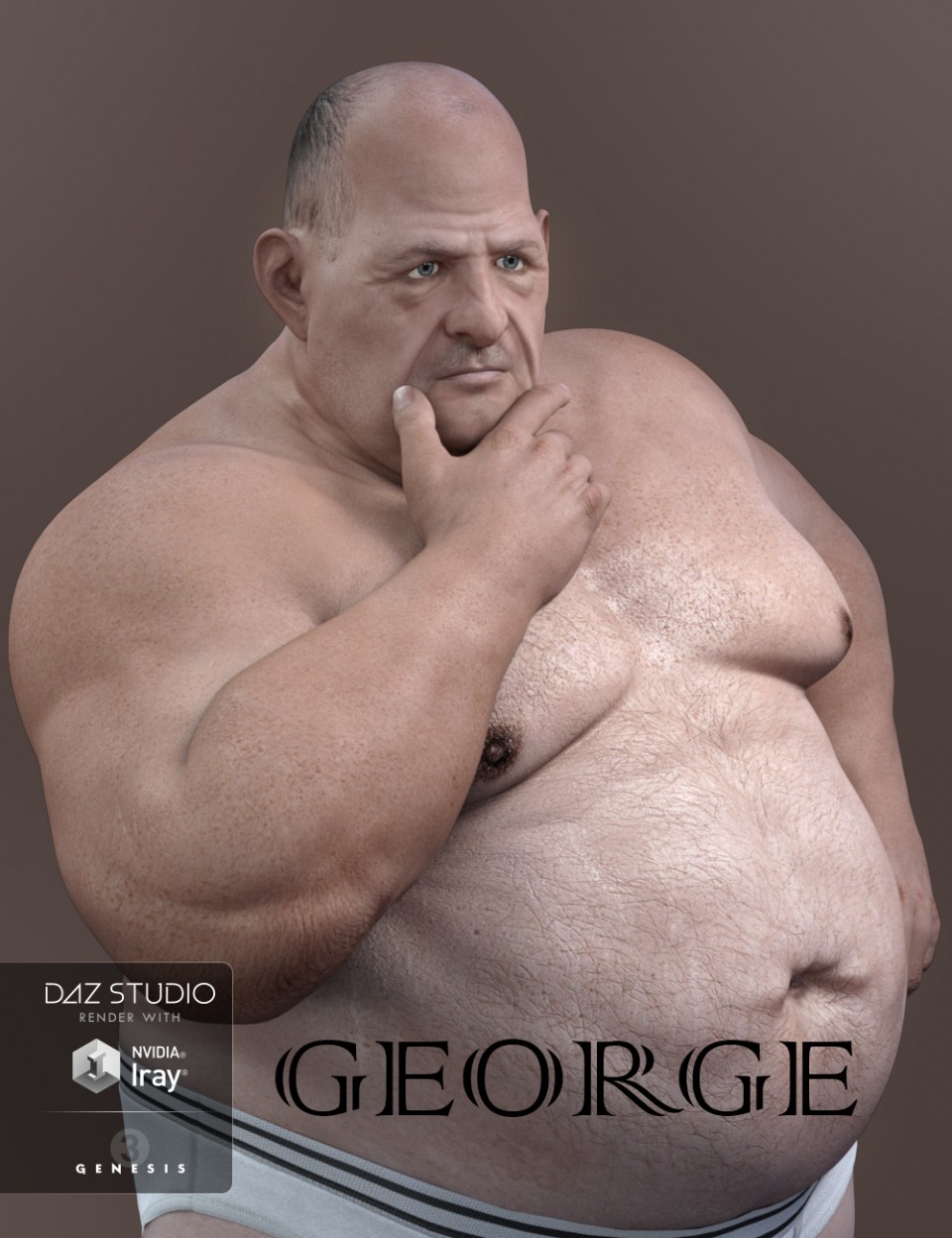 [daz角色] George HD(创世纪3)-DAZ爱好者