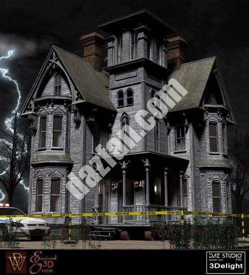 [daz场景] 闹鬼和新维多利亚为达兹工作室-DAZ爱好者
