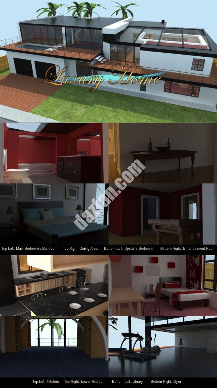 [daz场景] 豪华住宅-DAZ爱好者