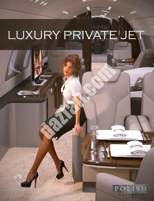 [daz场景] 豪华私人飞机-DAZ爱好者