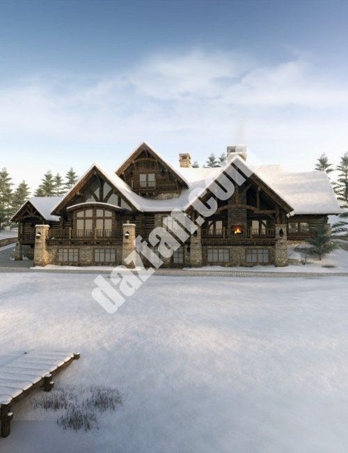 [daz场景] 山小屋-DAZ爱好者