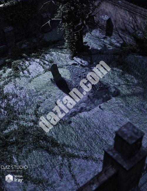 [daz场景] 我们的永久地址——私人墓地-DAZ爱好者