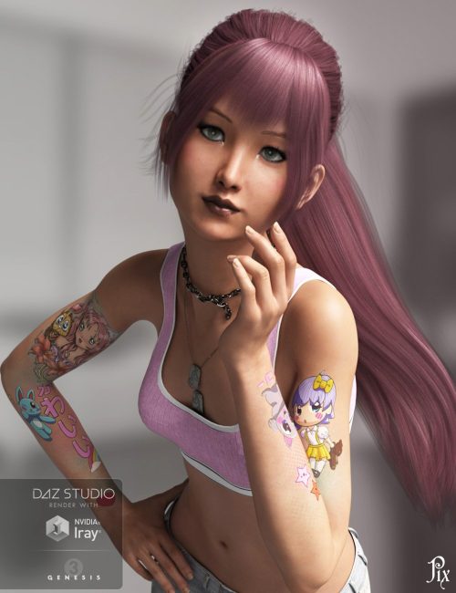 [daz角色] 为维多利亚和爱子拍照-DAZ爱好者