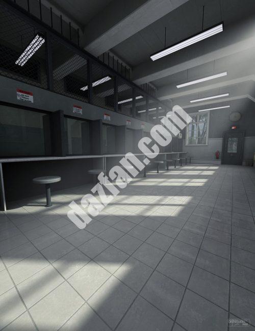 [daz场景] 监狱参观房间-DAZ爱好者