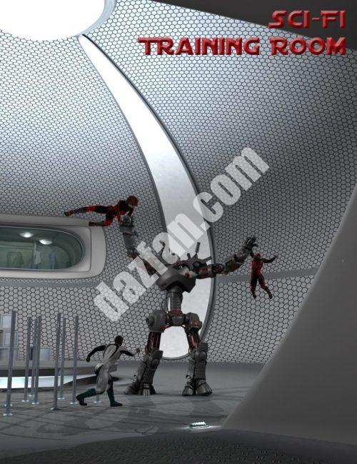 [daz场景] 科幻的培训室-DAZ爱好者