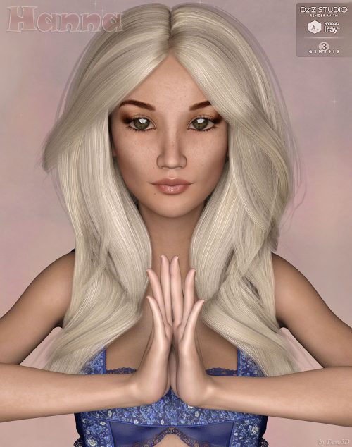 [daz角色] TDT-Hanna为爱子7号-DAZ爱好者