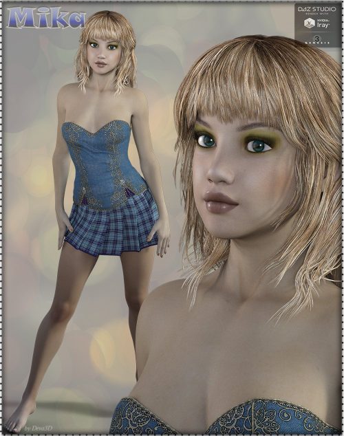 [daz角色] TDT-Mika Iray为创世纪3女-DAZ爱好者