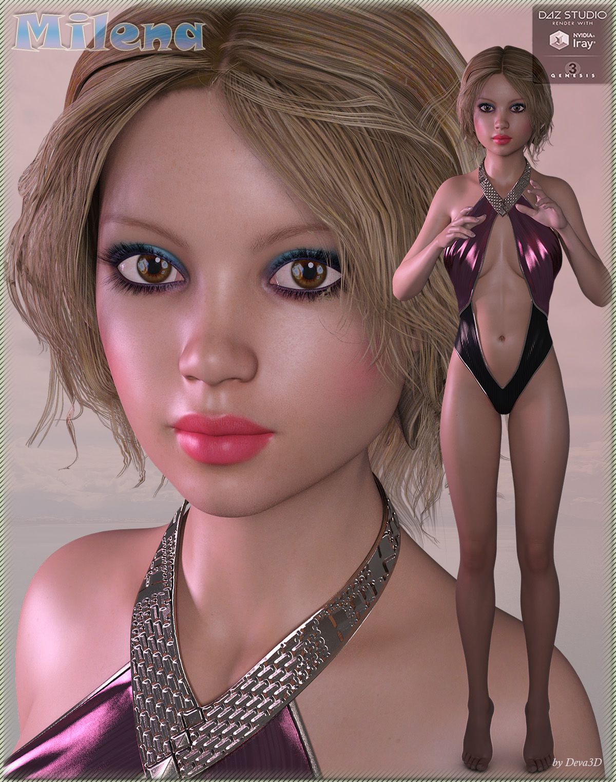 [daz角色] TDT-Milena Iray为创世纪3女-DAZ爱好者