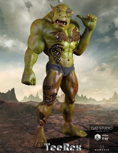 [daz角色] TeeRex为创世纪3男-DAZ爱好者