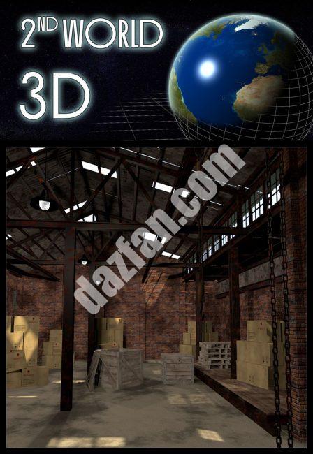 [daz场景] 旧的仓库-DAZ爱好者