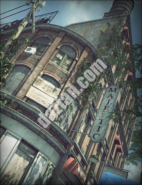 [daz场景] 被遗弃的城市2-DAZ爱好者