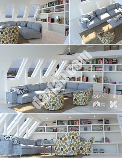 [daz场景] PerspectX的阁楼-DAZ爱好者