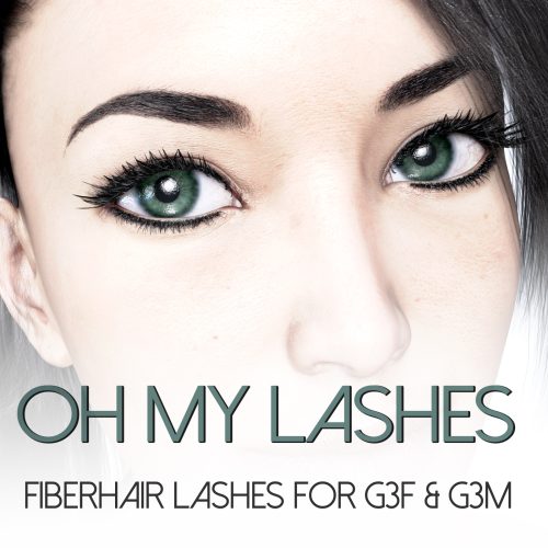[daz角色] 哦，我的睫毛纤维睫毛为G3F和G3M-DAZ爱好者