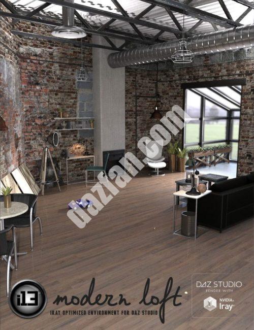 [daz场景] i13现代阁楼-DAZ爱好者