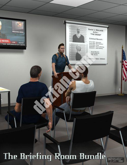 [daz场景] 简报室套装-DAZ爱好者