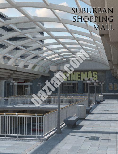 [daz场景] 郊区购物中心-DAZ爱好者