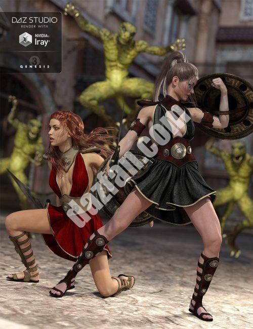[daz服装] 角斗士女神纹理-DAZ爱好者