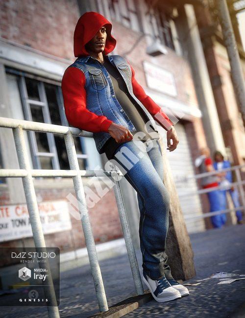 [daz服装] 创世纪3男卫衣-DAZ爱好者