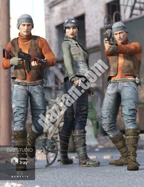 [daz姿势] 疯狂的武器姿势-DAZ爱好者