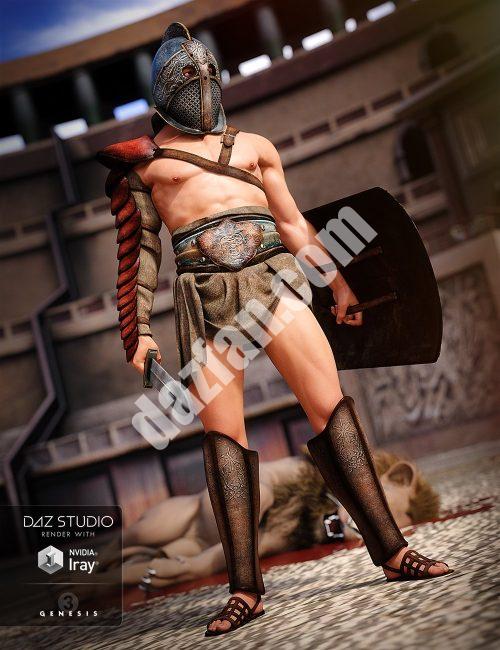 [daz服装] 色雷斯角斗士服装(创世纪3)-DAZ爱好者