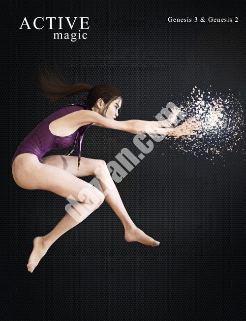 [daz姿势] 主动-魔法姿势创世纪2和3女性-DAZ爱好者