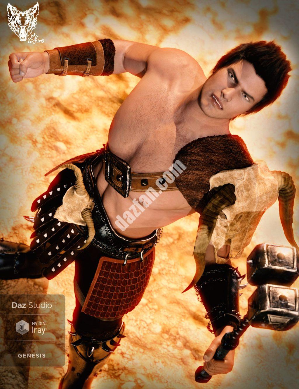 [daz服装] 蛮族首领-DAZ爱好者