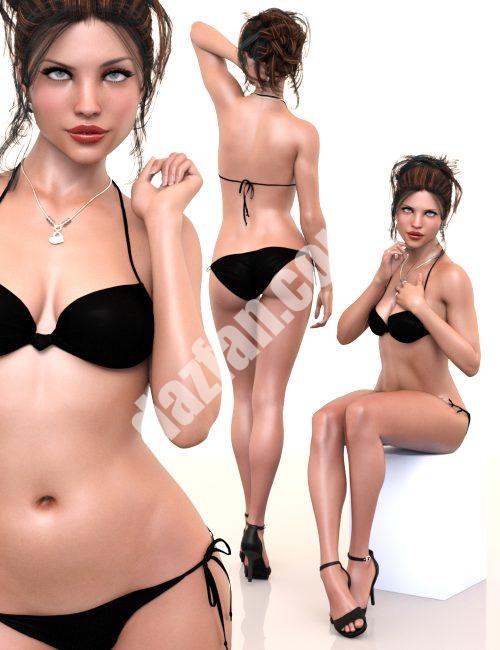 [daz姿势] 为Genesis 3女性角色设计的迷人姿势-DAZ爱好者