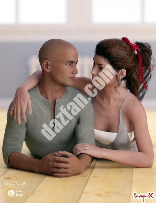 [daz姿势] 恋人们为M7 V7 G3F G3M摆姿势拍照-DAZ爱好者
