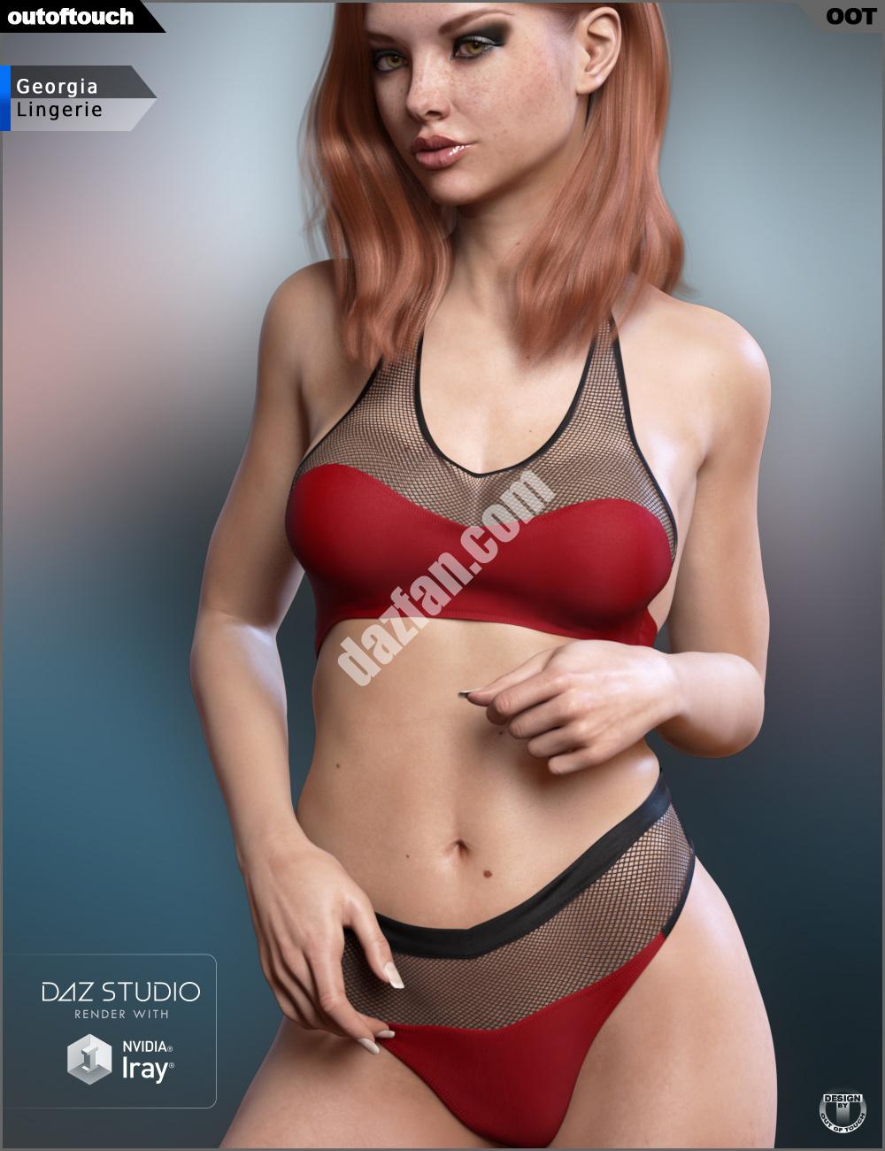 [daz服装] 格鲁吉亚创世纪3女性内衣(s)-DAZ爱好者