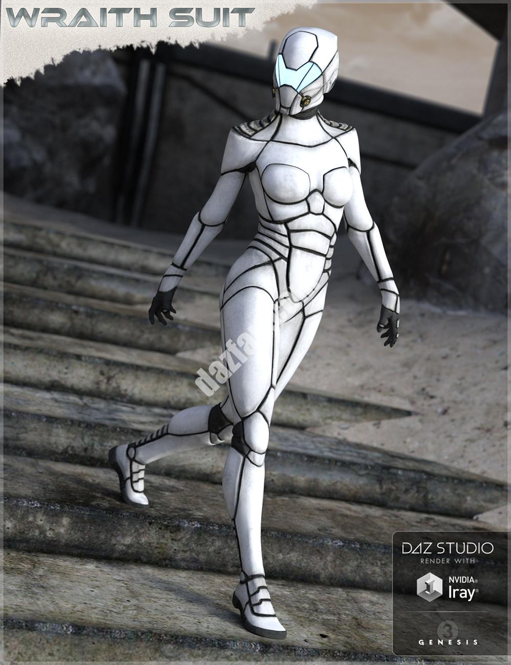 [daz服装] HFS Wraith套装(创世纪2和3女性)-DAZ爱好者