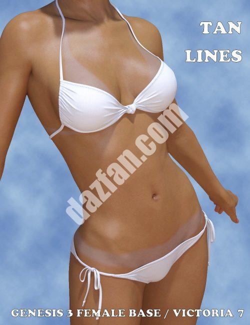 [daz服装] Genesis 3 Female和Victoria 7的晒线-DAZ爱好者