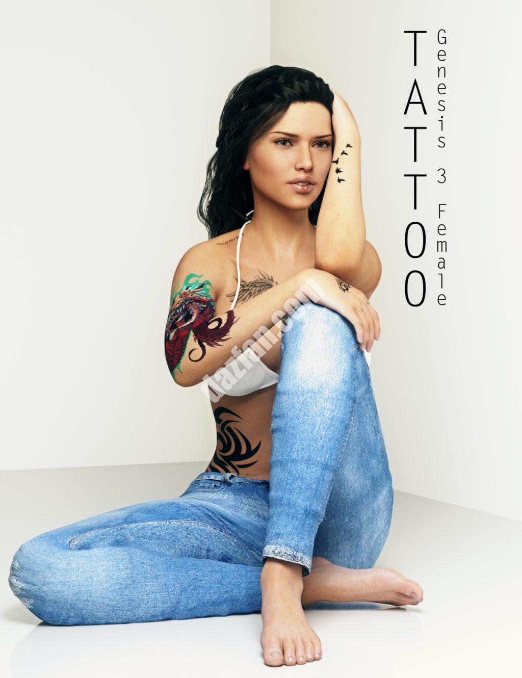 [daz服装] 创世纪3女性的纹身-DAZ爱好者