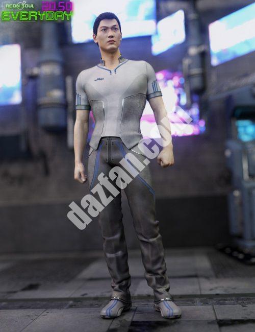 [daz服装] 20.50赛博朋克创世纪3男服-DAZ爱好者