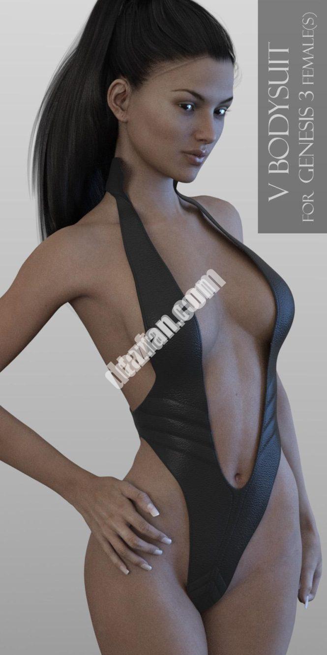 [daz服装] G3F的v型紧身衣-DAZ爱好者