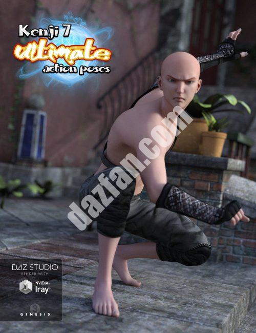 [daz姿势] 健二7终极动作姿势-DAZ爱好者