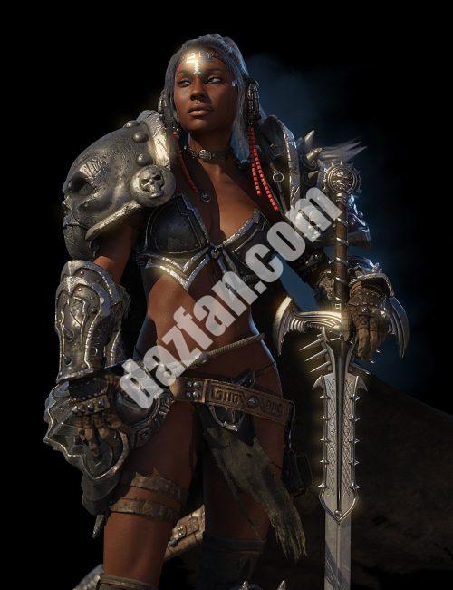 [daz姿势] 卡迪斯-古代传奇的盔甲，武器和为创世纪3的女性摆姿势-DAZ爱好者