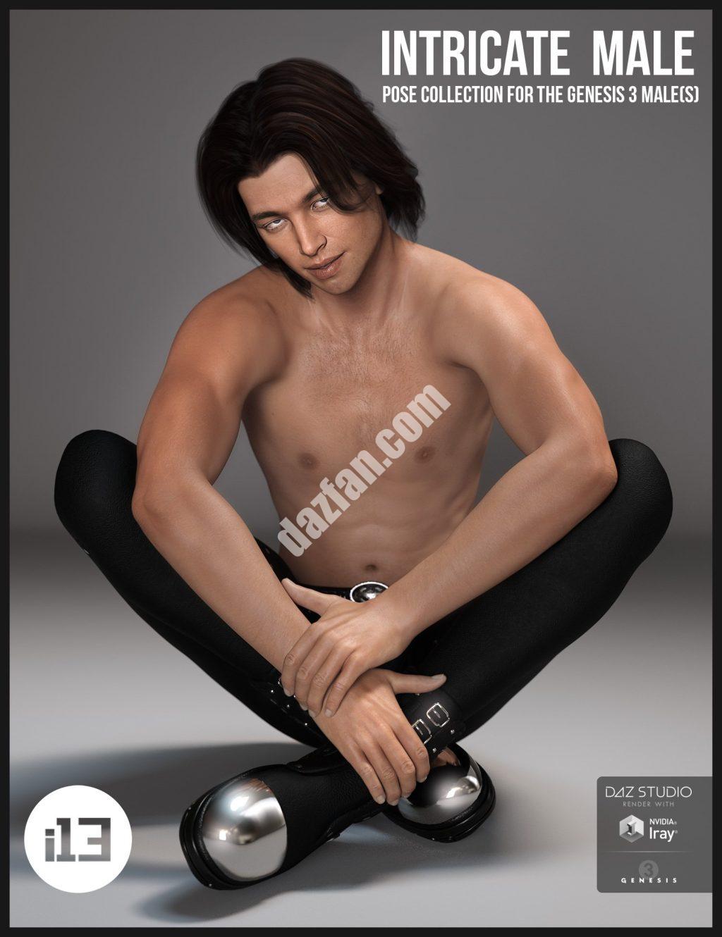 图片[1]-[daz姿势] i13复杂的Genesis 3 男性姿势收集创世纪3男(s)-DAZ爱好者