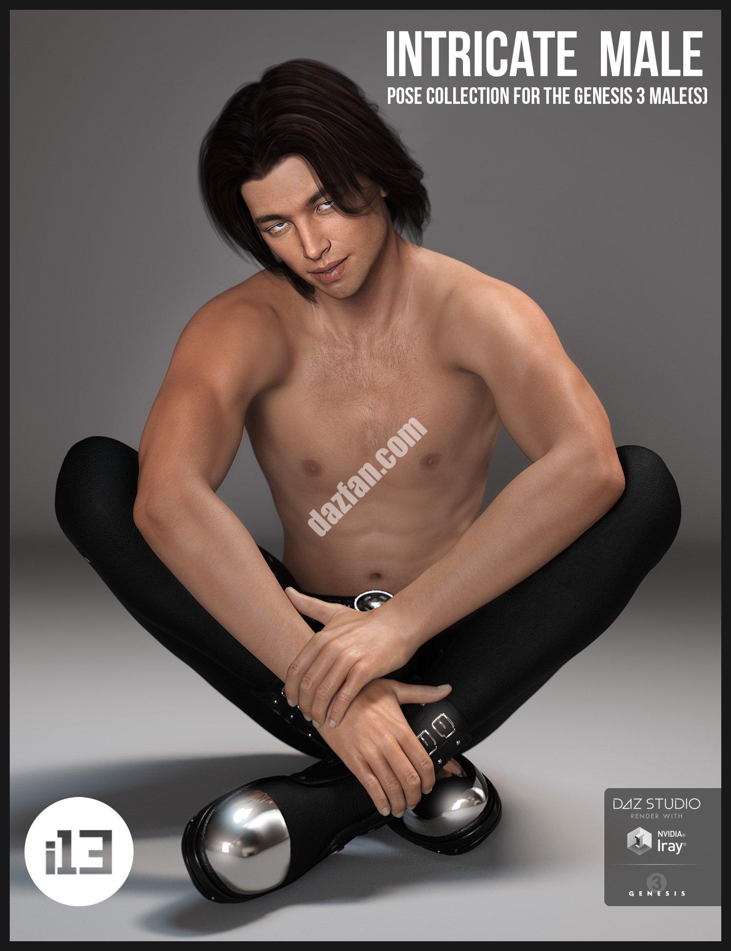 [daz姿势] i13复杂的Genesis 3 男性姿势收集创世纪3男(s)-DAZ爱好者